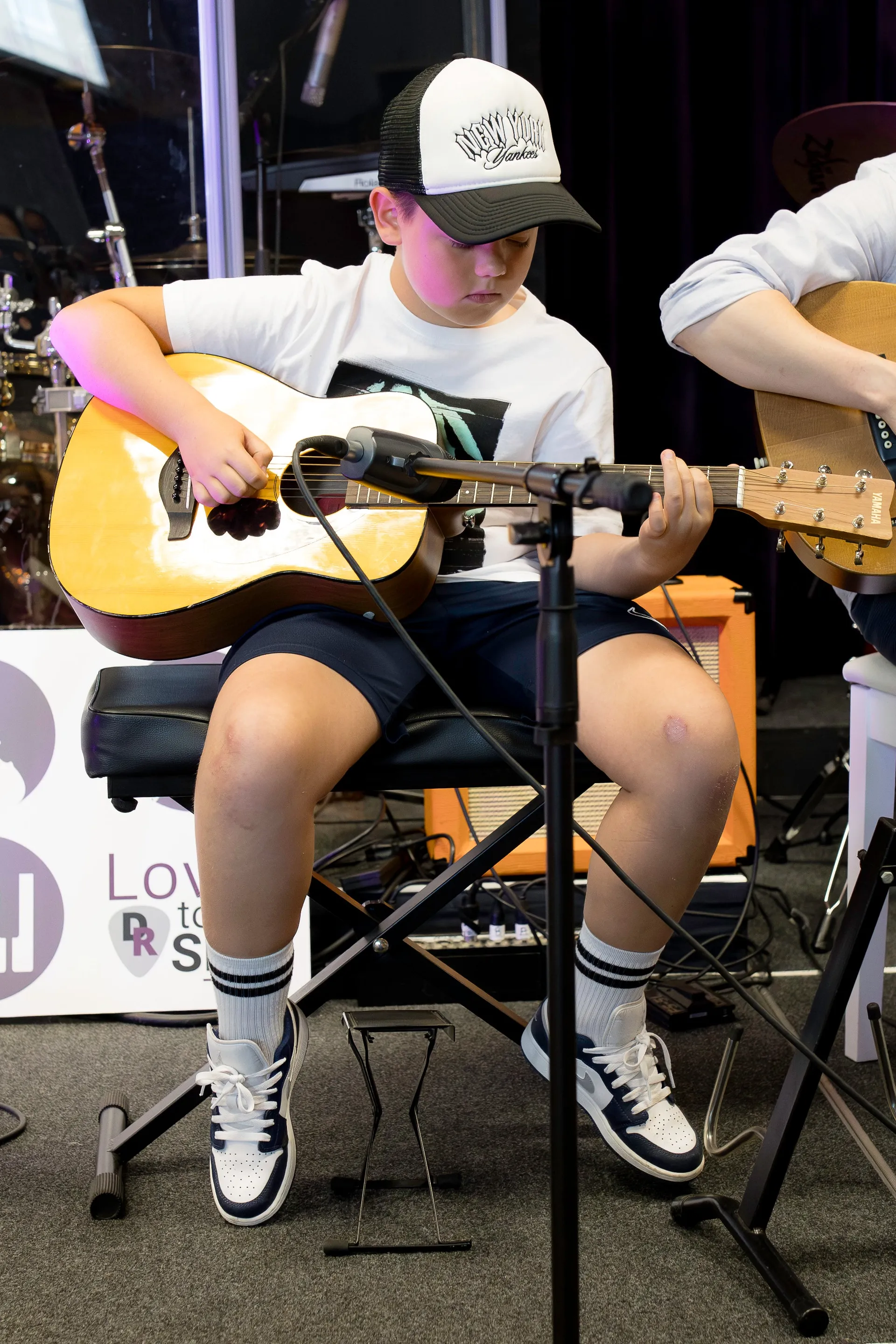 Guitar lesson at DeRosa Music Academy